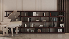 Книжный стеллаж WILLIS 1 Black gloss