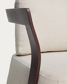 Уличное кресло Tamaris из алюминия коричневого цвета