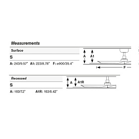 Потолочный вентилятор HEY S Ш900mm белый 3 PALAS белый