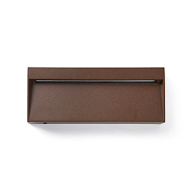 Уличный настенный светильник DUNE APLIQUE RECTANGULAR темно-коричневый 6W 4CCT