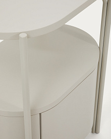 Тумба для ванной Arely из стали и белого лака 60 x 40 см