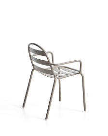 Уличный стул Joncols из алюминия с отделкой цвета таупе