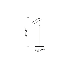 Настольная лампа LEO Black LED 3.5W 2700K