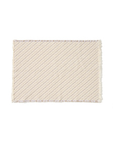 Коврик для ванной Janu из 100% хлопка жаккард цвета экрю 50 x 70 см