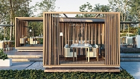 Уличная перегородка 377*377