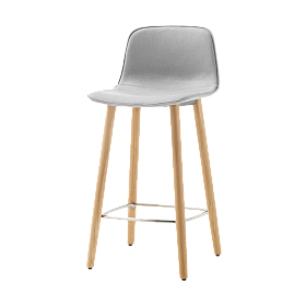 Полубарный стул Varya Tapiz с 4 деревянными ножками