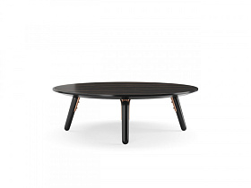 Журнальный столик Hyde 1 Ebony/lacquered legs/Copper Steel