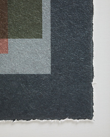 Картина Veluni из переработанной бумаги разноцветная 60 x 90 см