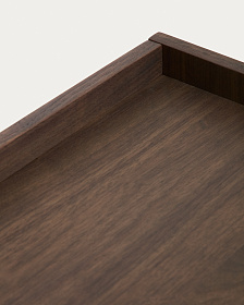 Комод Onix с отделкой из орехового шпона темного цвета, 150 x 80 см