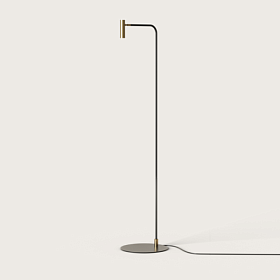 Торшер Maho черный - латунь