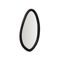 Magrit Зеркало в раме из массива мунгура с черной отделкой Ø 60 x 110 см