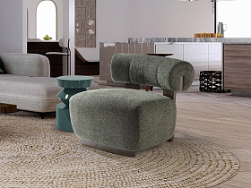 Topaz Кресло орех/зеленый