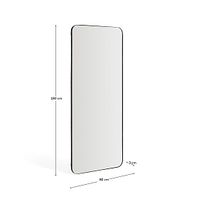 Черное металлическое зеркало Marco 80 x 180 см