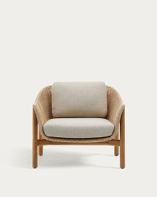 Кресло Galea из тикового дерева и синтетического ротанга