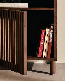 Прикроватная тумбочка Beyla из ясеня с отделкой под орех