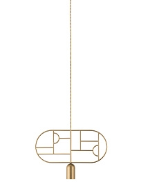 Подвесной светильник Wooden Dots WD03 Gold