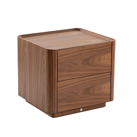 Прикроватная тумбочка 7165/MB2316NS из орехового дерева с подсветкой