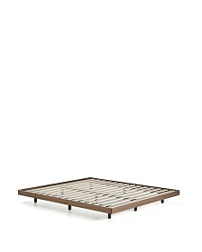 Основание кровати Norlen из орехового шпона с темной отделкой для матраса размером 160 x 200 см