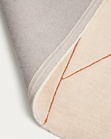 Ковер Delide из синтетического волокна цвета экрю 200 x 300 см