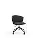 Поворотный стул Add на колесиках черный с подлокотниками