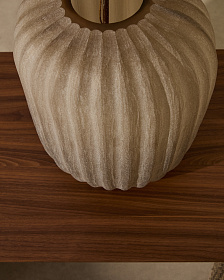 Ваза Lumia из стекла бежевого цвета  27см