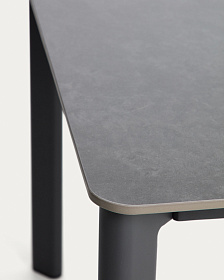 Уличный стол Anafi с графитовой столешницей из спеченного камня, 220 x 100 см