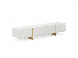 Тумба под ТВ RHAPSODY 1 White/Gold Stainless