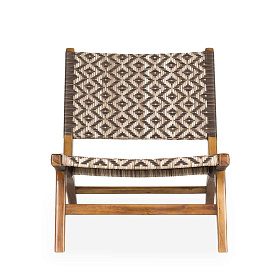 Коричневое тиковое кресло Eley