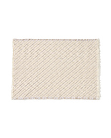 Коврик для ванной Janu из 100% хлопка жаккард цвета экрю 50 x 70 см