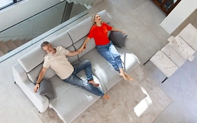 Диван Berlin 2-х местный с реклайнером BV1+2MR+BV2