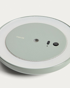 Переносная настольная лампа Porte из светло-зеленого алюминия