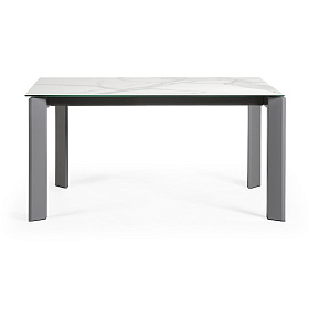 Стол Atta 160 (220) x90 антрацит, керамика