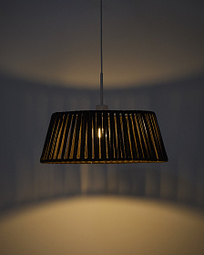 Абажур для подвесного светильника Aldet коричневый, Ø46 см