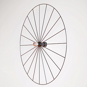 Бра Wheel 90 см черный + цоколь 5 см черный