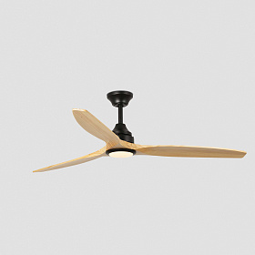 Вентилятор ALO DC Ш1520MM черный / дерево 3 PALAS  20W CCT