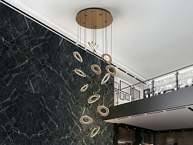 Mirena Люстра 13L розовое золото