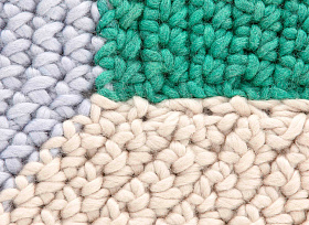 Ковер Crochet Mono синий