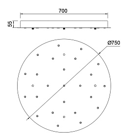 9377+9240 (24L) Подвесная люстра BOOMERANG