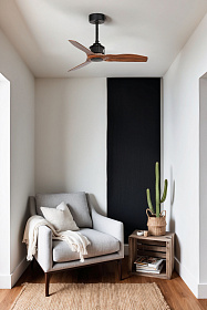 Потолочный вентилятор JUST FAN XS  черный/дерево Ø910mm 