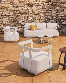 Уличное кресло Tamaris из алюминия цвета экрю