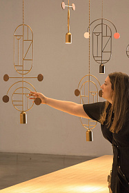 Подвесной светильник Wooden Dots WDS09 graphite/walnut