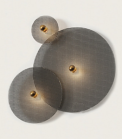 Бра Tan Tan A1053/5 см золотой металл + 1125/90 см черный ротанг 