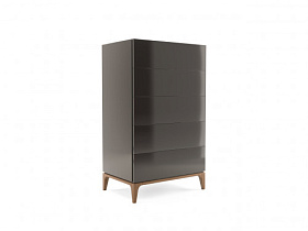 Шифоньер Noonlight лак Night Grey/орех