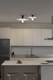 Бра/потолочный светильник Confetti 450 H70 из переработанного пластика E27 ш450*70