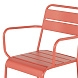 Садовый стул Lianis с подлокотниками коралловый