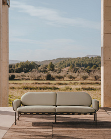 Joncols 3-местный алюминиевый диван серого цвета 225 см