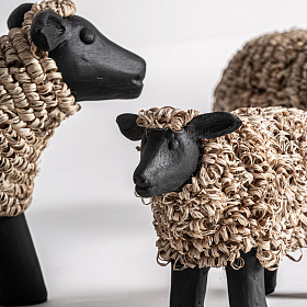 Набор из 3-х фигур животных Reva в деревенском стиле