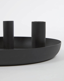 Eire металлический подсвечник 8 см черный