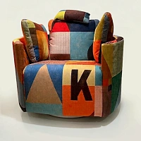 Кресло-реклайнер Noomrise, Bar - Anthracite, ткань Castle S.6