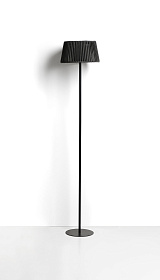 Уличный торшер Aldet на солнечных батареях черный, диаметр 46 см